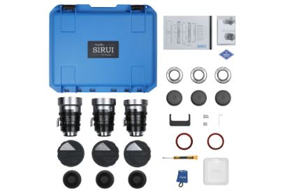 Imagen de Serie de lentes anamórficas IronStar 1.5× T1.9  FF SIRUI – 35mm / 45mm / 60mm (Flare Neutral o Azul)