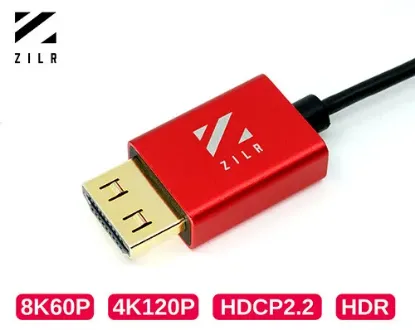 Imagen de Cable 8KP60 Full HDMI 2.1 a Full HDMI 2.1 50 cm Zirl