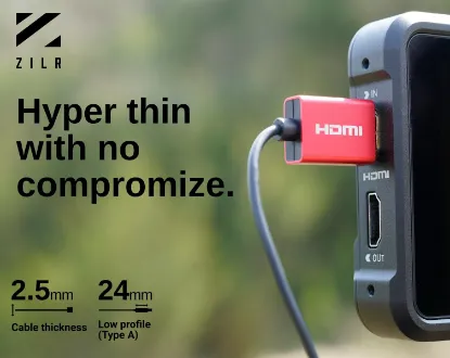 Imagen de Cable Full HDMI 2.1 a Micro HDMI 2.1 45 cm Zirl